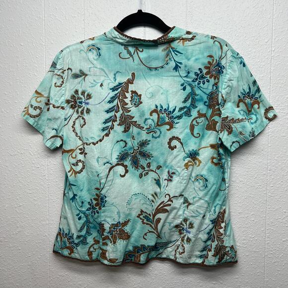 Requirements Y2K Bohemian Fairy Cottage Whimsy Womens Lightweight Top Sz Large - Picture 5 of 10